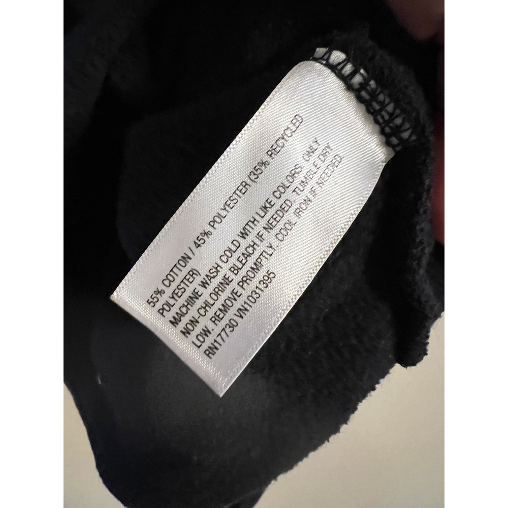 Wild Fable Women's Black Cropped Crewneck Sweatshirt Size Medium - Picture 3 of 4
